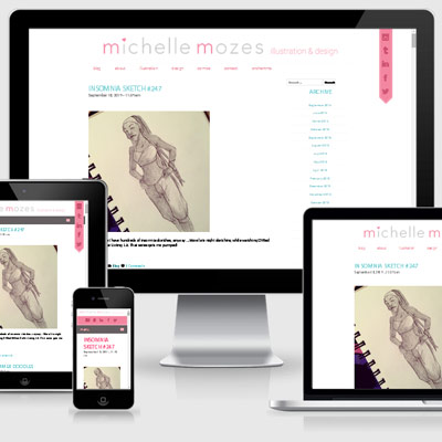 Portfolio Implementation: Michelle Mozes Website